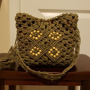 Arizona Jean Co Crochet & Beaded Handbag